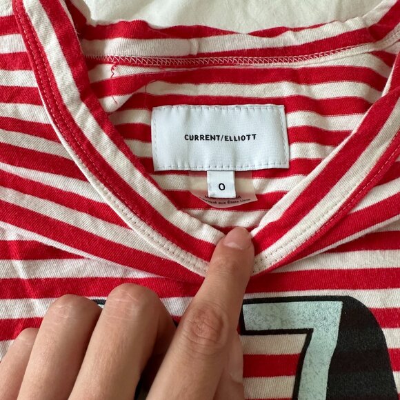 Current/Elliott 'The Boy Tee' 1976 Graphic Tee Size 0 - Picture 3 of 6